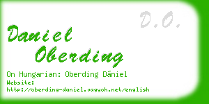 daniel oberding business card